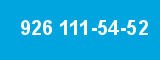 926 111-54-52